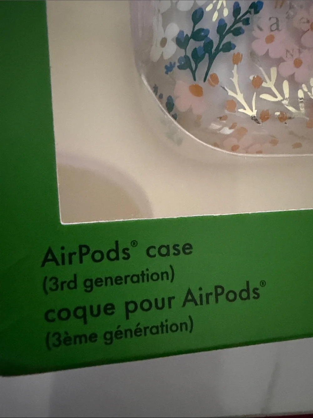 kate spade Pink Floral AirPods Case 3rd generation wireless chanrgung compatible
